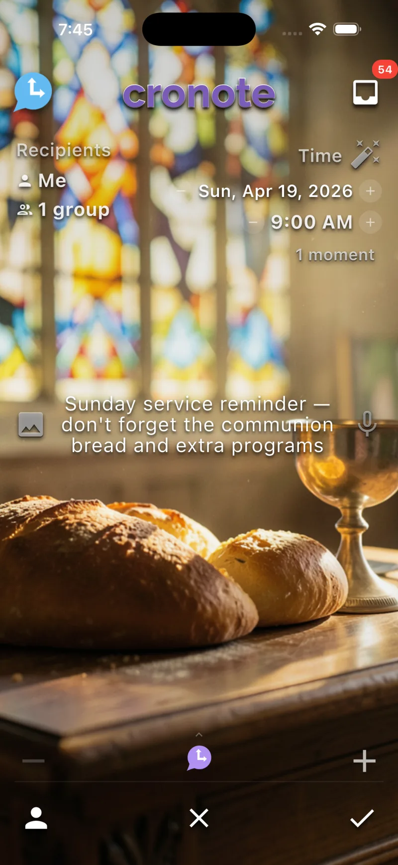 Community event reminder