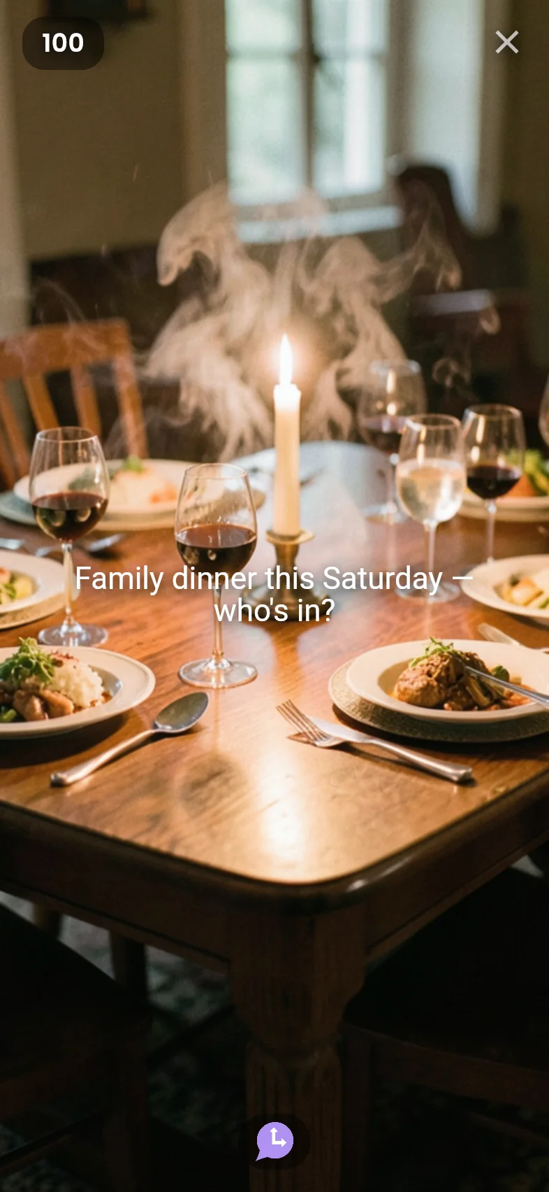 Moment: family dinner invite