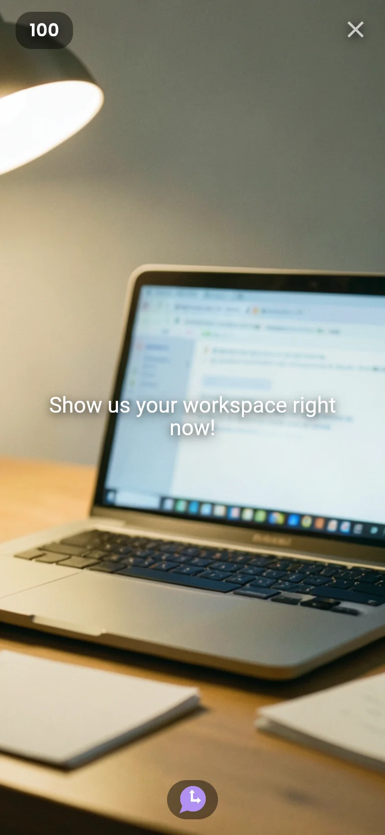 Moment: show us your workspace