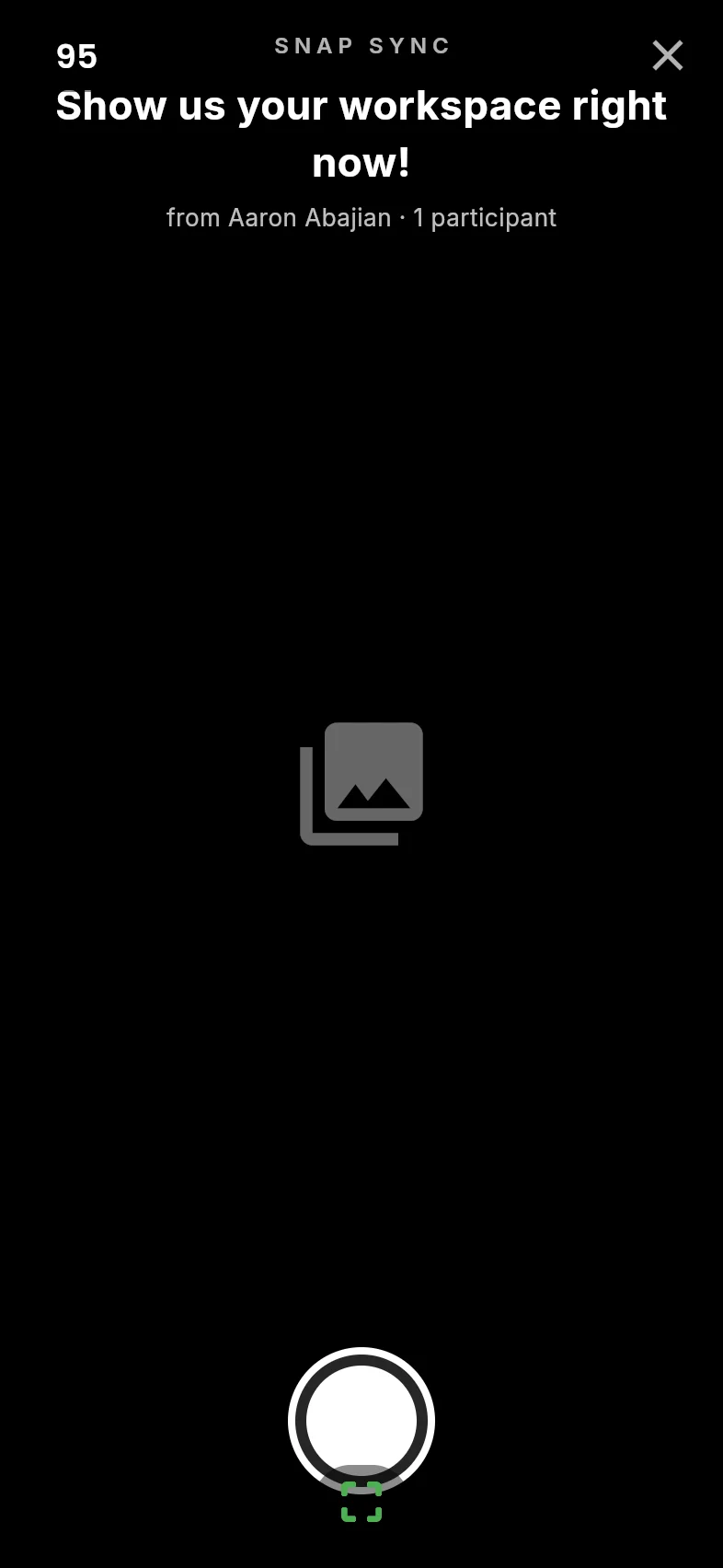 Snap: camera capture prompt