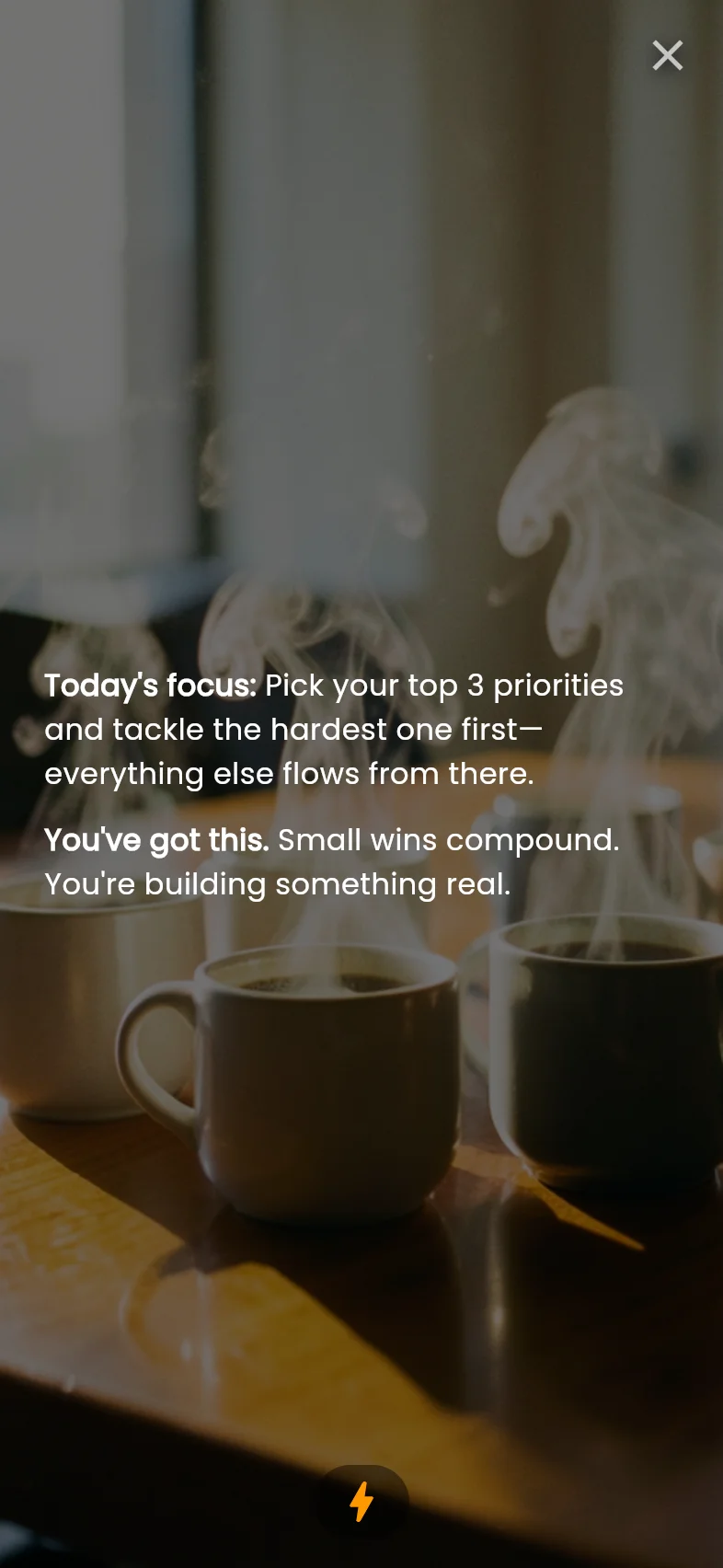 Inspire: AI-generated focus note